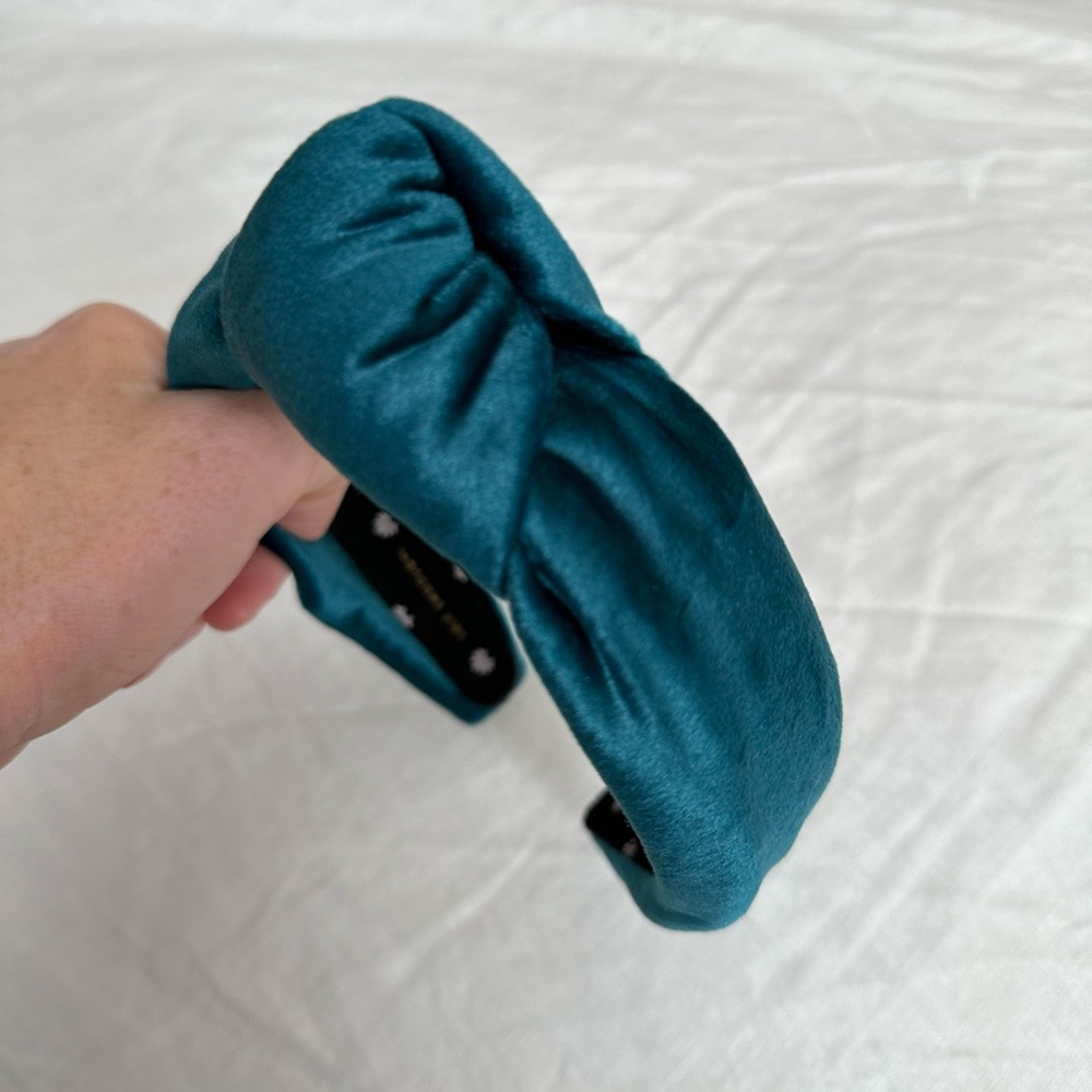 Lele sadoughi blue velvet headband